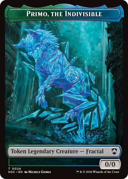 Image for Primo, The Indivisible // Treasure Double-Sided Token (24 // 12) (Commander: Secrets of Strixhaven) - Magic: The Gathering