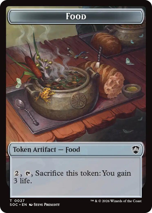 Image for Food // City's Blessing Double-Sided Token (27 // 29) (Commander: Secrets of Strixhaven) - Magic: The Gathering