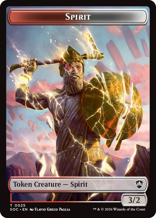 Image for Spirit (0025) // Rogue Double-Sided Token (25 // 10) (Commander: Secrets of Strixhaven) - Magic: The Gathering