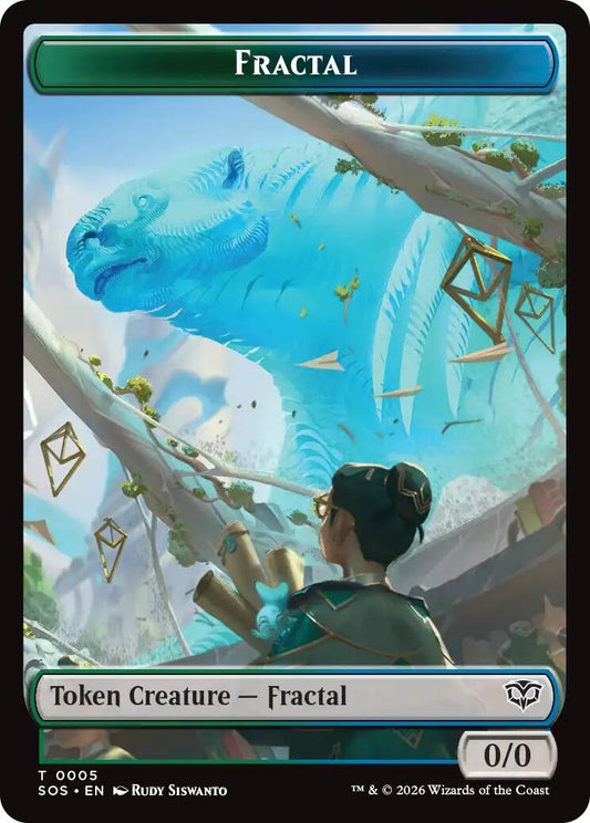Image for Fractal (0005) // Pest (0009) Double-Sided Token (5 // 9) (Secrets of Strixhaven) - Magic: The Gathering