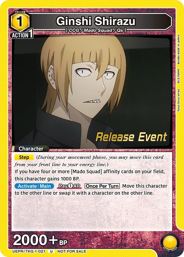 Image for Ginshi Shirazu (021) (UEPR/TKG-1-021) (UE18BT: Tokyo Ghoul Release Event Cards) (UE18BT_RE) - Union Arena