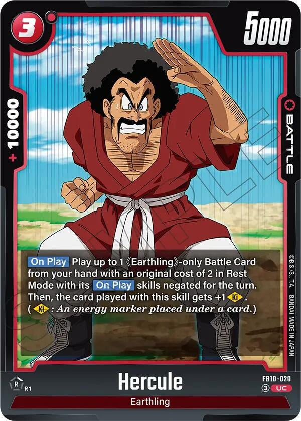 Image for Hercule - FB10-020 (FB10-020) (Cross Force) (FB10) - Dragon Ball Super: Fusion World