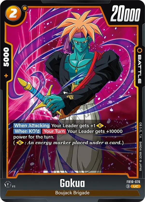 Image for Gokua - FB10-076 (FB10-076) (Cross Force) (FB10) - Dragon Ball Super: Fusion World