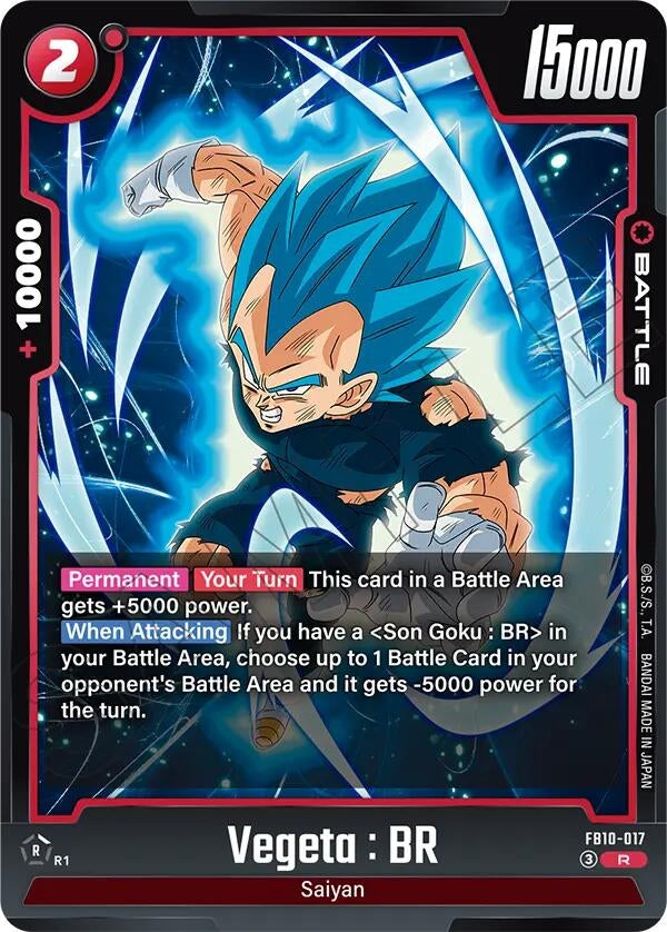 Image for Vegeta : BR (FB10-017) (Cross Force) (FB10) - Dragon Ball Super: Fusion World
