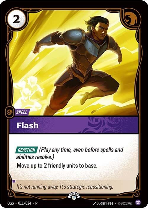 Image for Flash (011/024) (Riftbound Organized Play Promotional Cards) (OPP) - Riftbound: League of Legends Trading Card Game