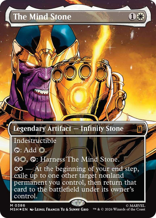 Image for The Mind Stone (Borderless) (386) (Marvel Super Heroes) - Magic: The Gathering