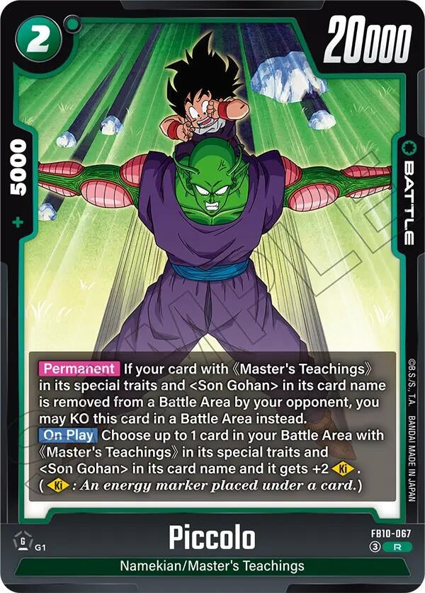 Image for Piccolo - FB10-067 (FB10-068) (Cross Force) (FB10) - Dragon Ball Super: Fusion World
