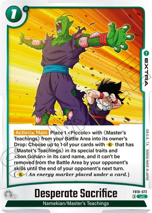 Image for Desperate Sacrifice (FB10-072) (Cross Force) (FB10) - Dragon Ball Super: Fusion World