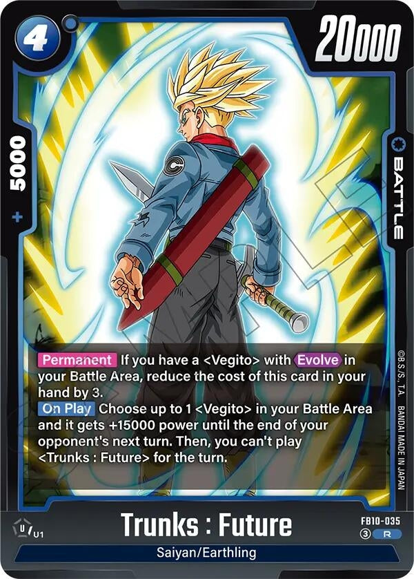 Image for Trunks : Future - FB10-035 (FB10-035) (Cross Force) (FB10) - Dragon Ball Super: Fusion World