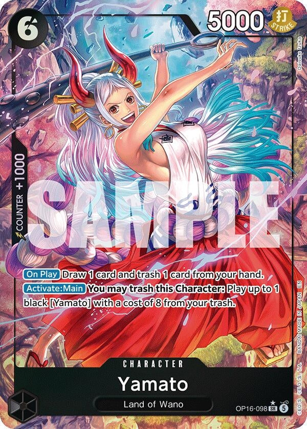 Image for Yamato (098) (Alternate Art) (OP16-098) (The Time of Battle) (OP16) - One Piece Card Game