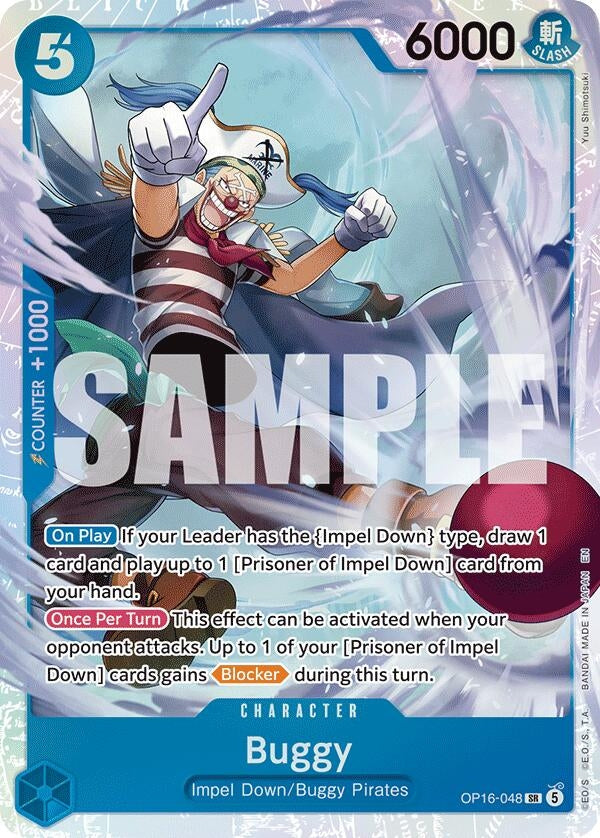 Image for Buggy (048) (OP16-048) (The Time of Battle) (OP16) - One Piece Card Game