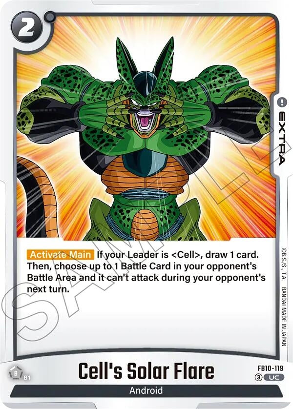 Image for Cell's Solar Flare (FB10-119) (Cross Force) (FB10) - Dragon Ball Super: Fusion World