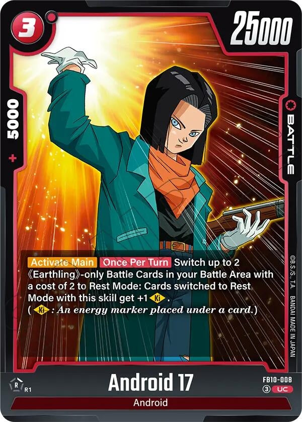 Image for Android 17 - FB10-008 (FB10-008) (Cross Force) (FB10) - Dragon Ball Super: Fusion World