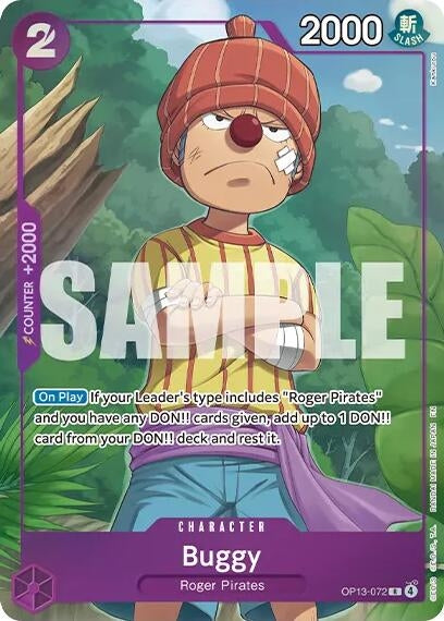 Image for Buggy (Premium Card Collection -Best Selection Vol. 6-) (OP13-072) (One Piece Promotion Cards) (OP-PR) - One Piece Card Game