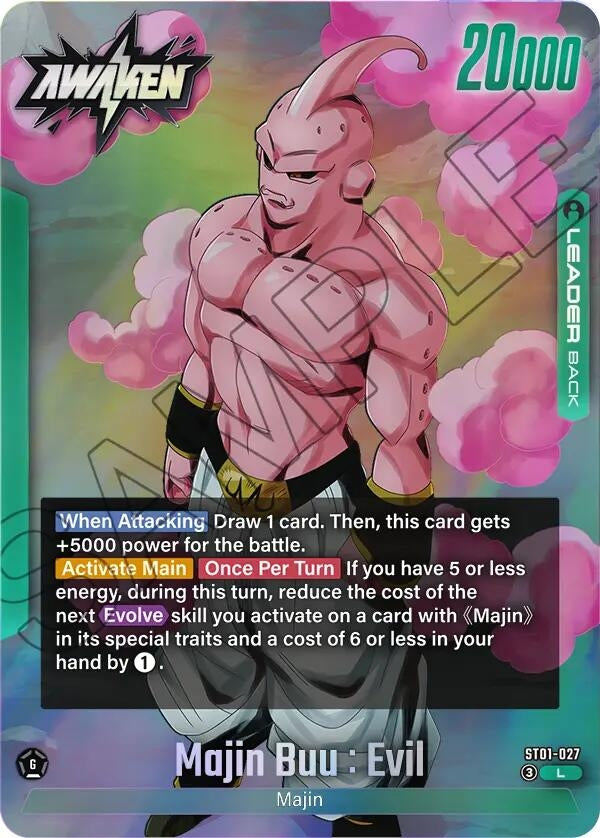 Image for Majin Buu/Majin Buu : Pure Evil // Majin Buu : Evil (ST01-027) (Story Booster 01) (ST01) - Dragon Ball Super: Fusion World