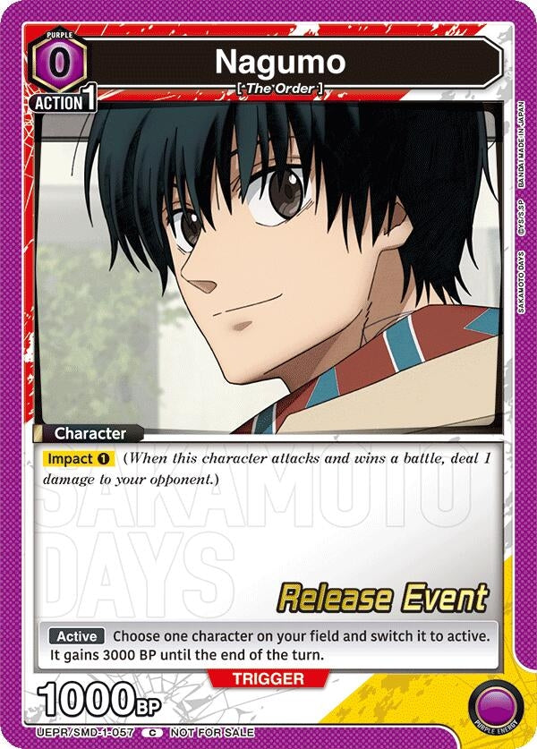 Image for Nagumo (057) (UE19BT/SMD-1-057) (UE19BT: SAKAMOTO DAYS Release Event Cards) (UE19BT_RE) - Union Arena