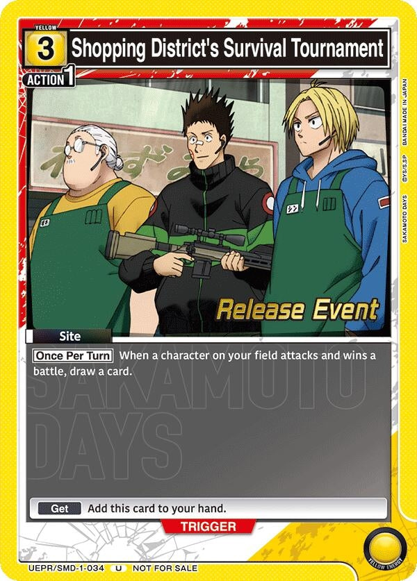 Image for Shopping District's Survival Tournament (UE19BT/SMD-1-034) (UE19BT: SAKAMOTO DAYS Release Event Cards) (UE19BT_RE) - Union Arena