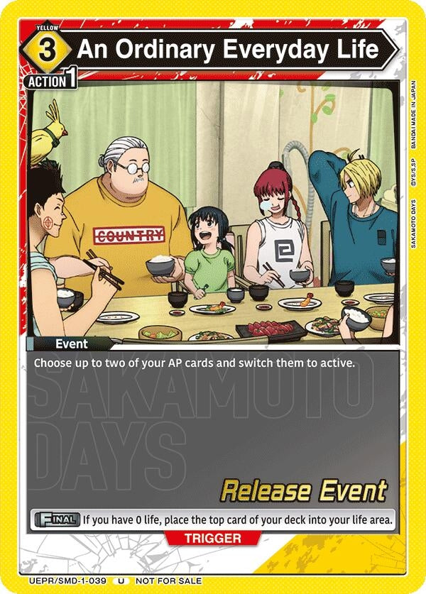 Image for An Ordinary Everyday Life (UE19BT/SMD-1-039) (UE19BT: SAKAMOTO DAYS Release Event Cards) (UE19BT_RE) - Union Arena