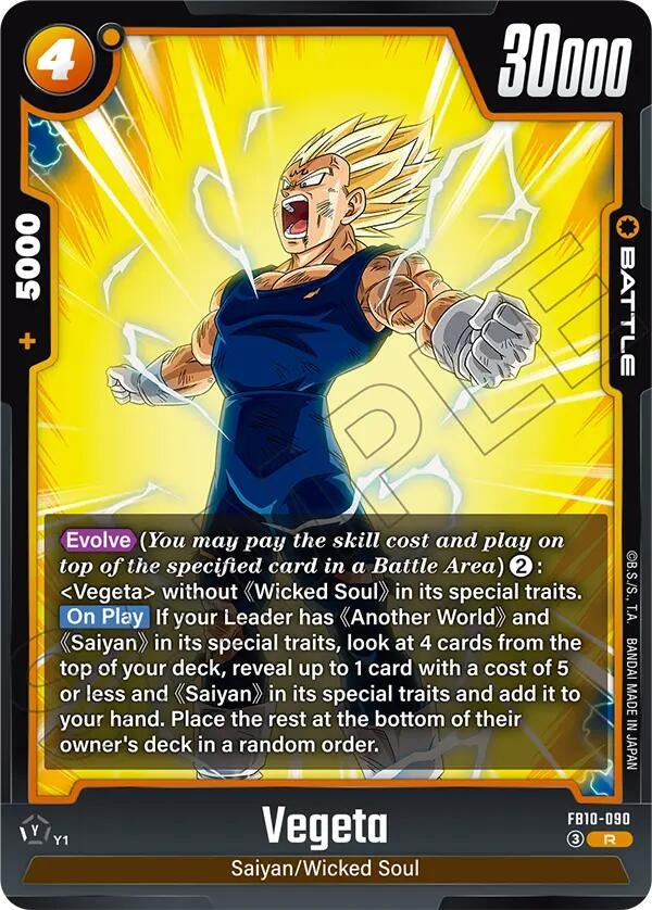 Image for Vegeta - FB10-090 (FB10-090) (Cross Force) (FB10) - Dragon Ball Super: Fusion World