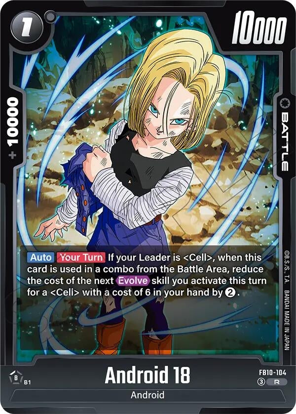 Image for Android 18 - FB10-104 (FB10-104) (Cross Force) (FB10) - Dragon Ball Super: Fusion World
