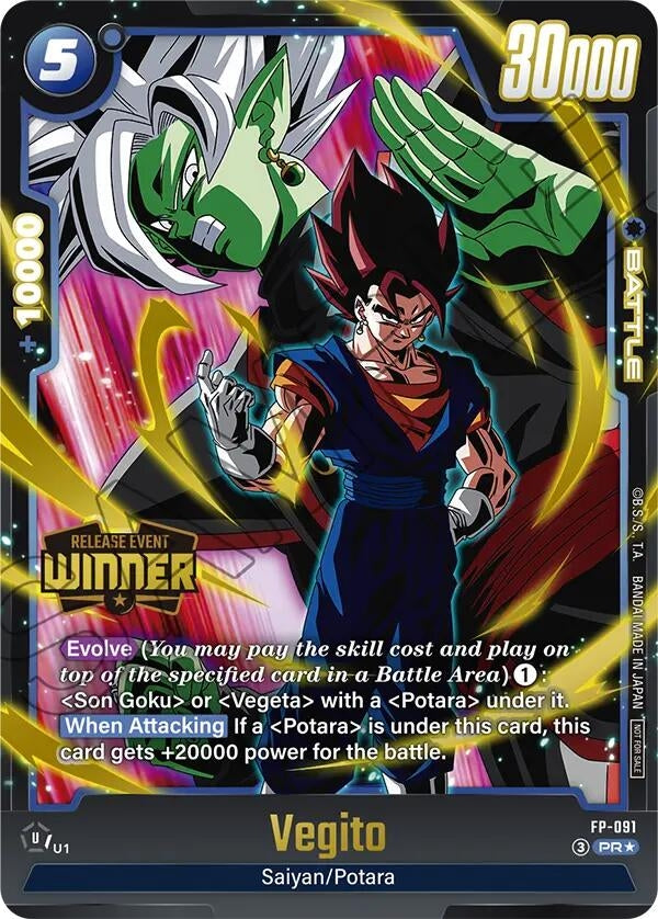 Image for Vegito - FP-091 (Release Event Winner) (FP-091) (Fusion World Promotion Cards and Packs) (DBSFW_PR) - Dragon Ball Super: Fusion World