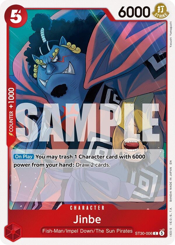 Image for Jinbe (ST30-006) (Starter Deck EX: Luffy & Ace) (ST-30) - One Piece Card Game