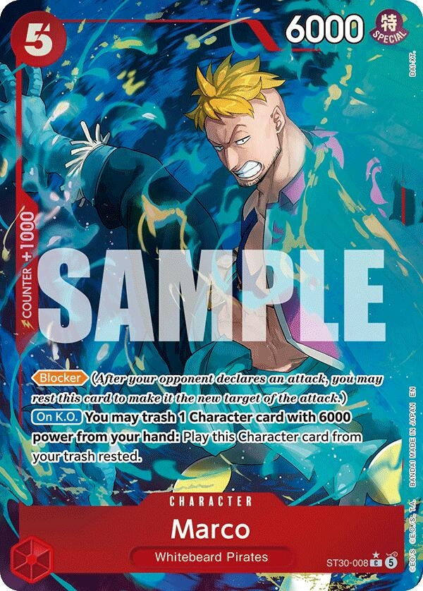 Image for Marco (Full Art) (ST30-008) (Starter Deck EX: Luffy & Ace) (ST-30) - One Piece Card Game