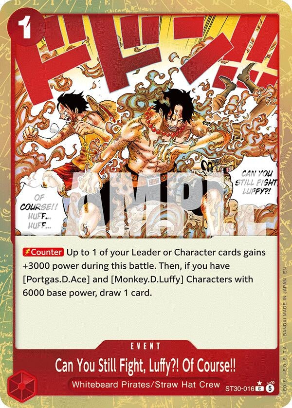 Image for Can You Still Fight, Luffy?! Of Course!! (Parallel) (ST30-016) (Starter Deck EX: Luffy & Ace) (ST-30) - One Piece Card Game