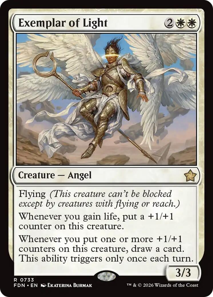 Image for Exemplar of Light (0733) (733) (Foundations) (FDN) - Magic: The Gathering