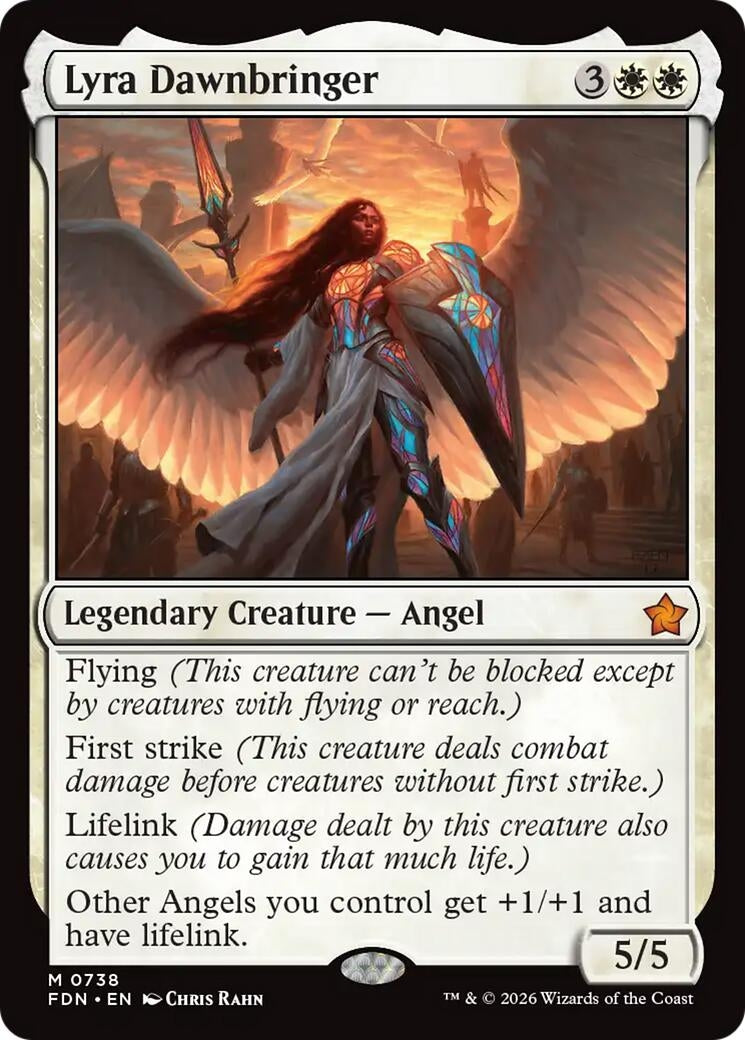Image for Lyra Dawnbringer (0738) (738) (Foundations) (FDN) - Magic: The Gathering