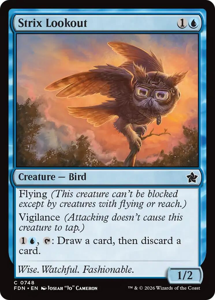Image for Strix Lookout (0748) (748) (Foundations) (FDN) - Magic: The Gathering