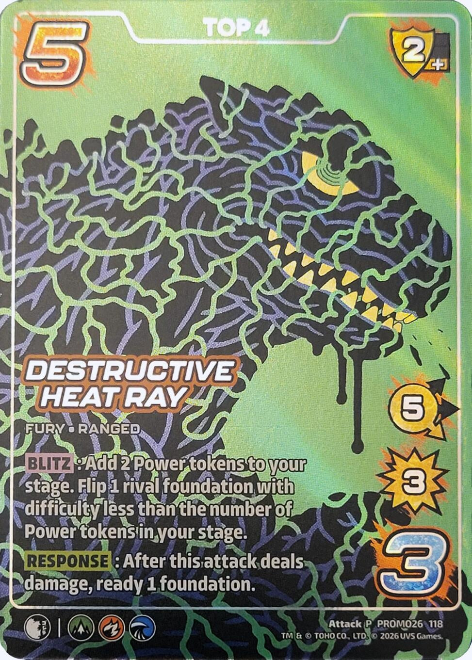 Image for Destructive Heat Ray (Top 4) (PROMO26 117) (UniVersus Promos) (UVSP) - UniVersus