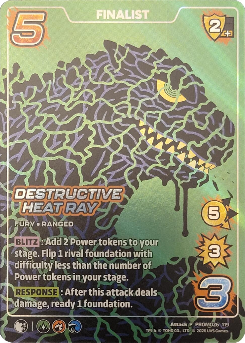 Image for Destructive Heat Ray (Finalist) (PROMO26 117) (UniVersus Promos) (UVSP) - UniVersus