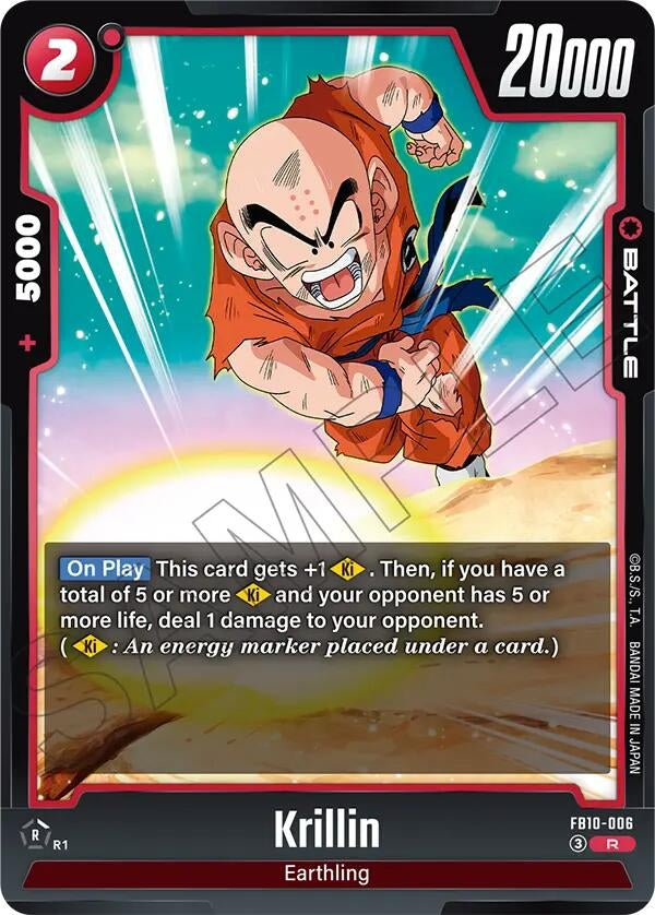 Image for Krillin - FB10-006 (FB10-006) (Cross Force) (FB10) - Dragon Ball Super: Fusion World