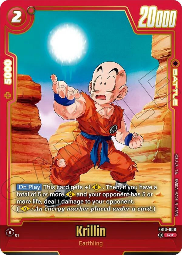 Image for Krillin - FB10-006 (Alternate Art) (FB10-006) (Cross Force) (FB10) - Dragon Ball Super: Fusion World