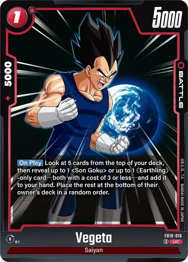Image for Vegeta - FB10-016 (FB10-016) (Cross Force) (FB10) - Dragon Ball Super: Fusion World