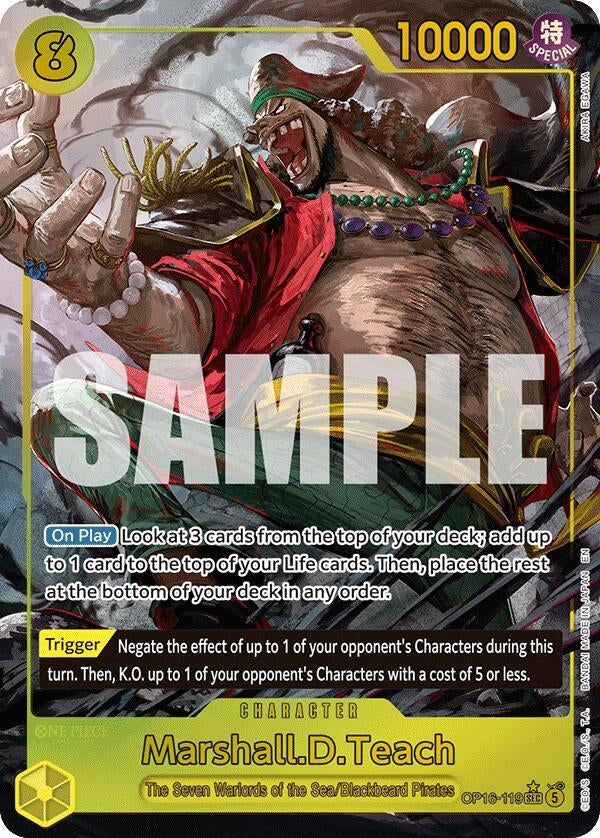 Image for Marshall.D.Teach (119) (Alternate Art) (OP16-119) (The Time of Battle) (OP16) - One Piece Card Game