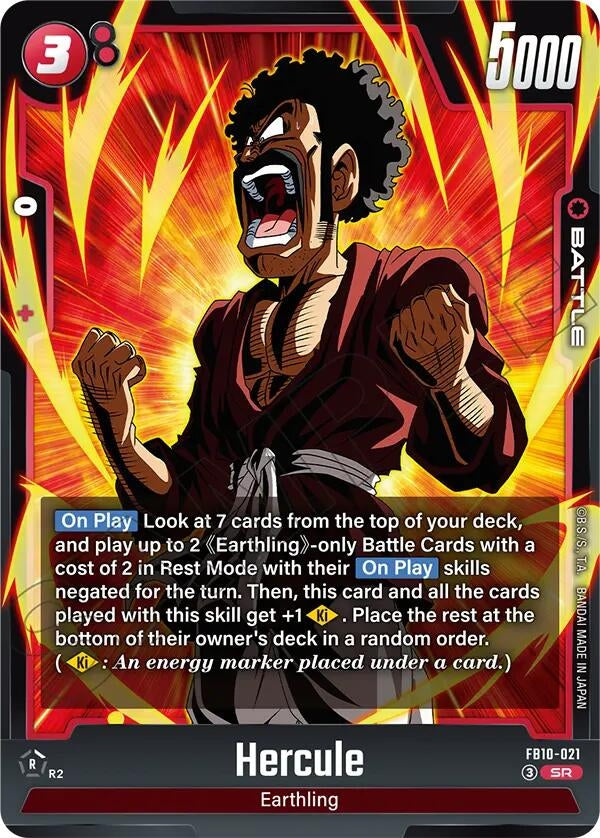 Image for Hercule - FB10-021 (FB10-021) (Cross Force) (FB10) - Dragon Ball Super: Fusion World