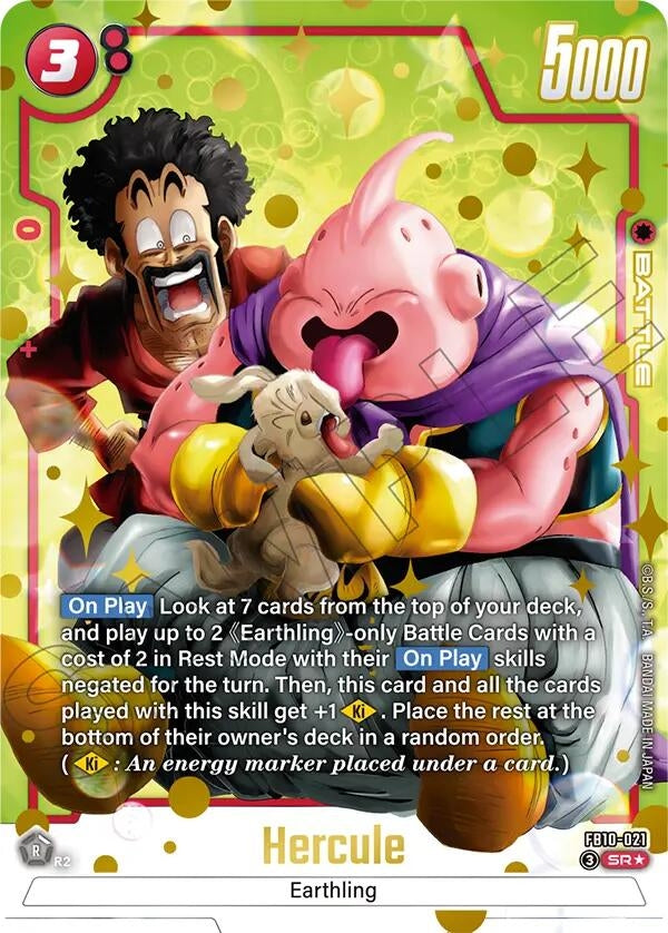 Image for Hercule - FB10-021 (Alternate Art) (FB10-021) (Cross Force) (FB10) - Dragon Ball Super: Fusion World