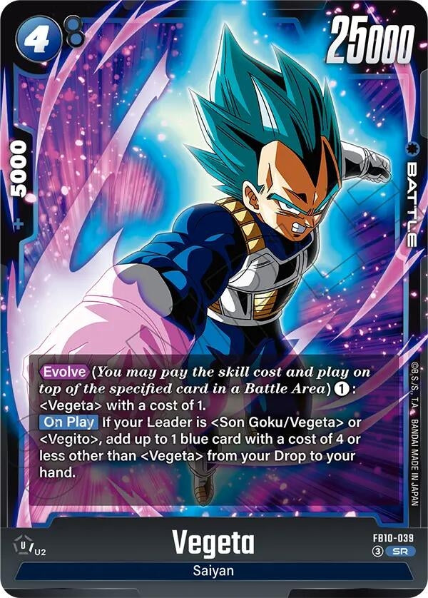 Image for Vegeta - FB10-039 (FB10-039) (Cross Force) (FB10) - Dragon Ball Super: Fusion World