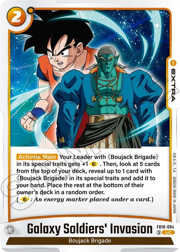 Image for Galaxy Soldiers' Invasion (FB10-094) (Cross Force) (FB10) - Dragon Ball Super: Fusion World