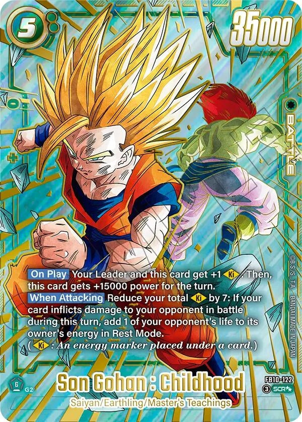 Image for Son Gohan : Childhood - FB10-122 (Super Alternate Art) (FB10-122) (Cross Force) (FB10) - Dragon Ball Super: Fusion World