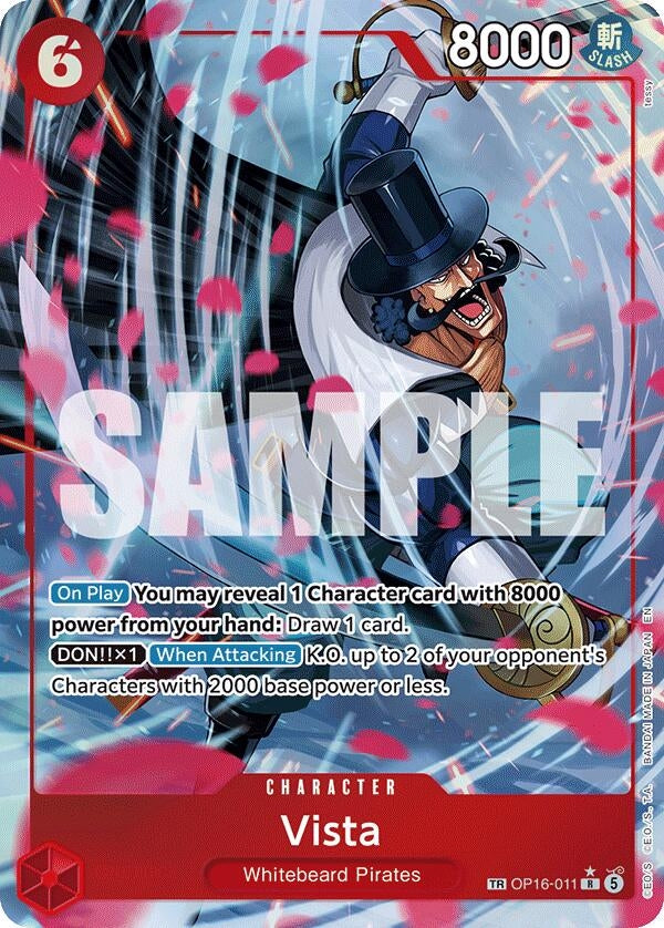 Image for Vista (TR) (OP16-011) (The Time of Battle) (OP16) - One Piece Card Game
