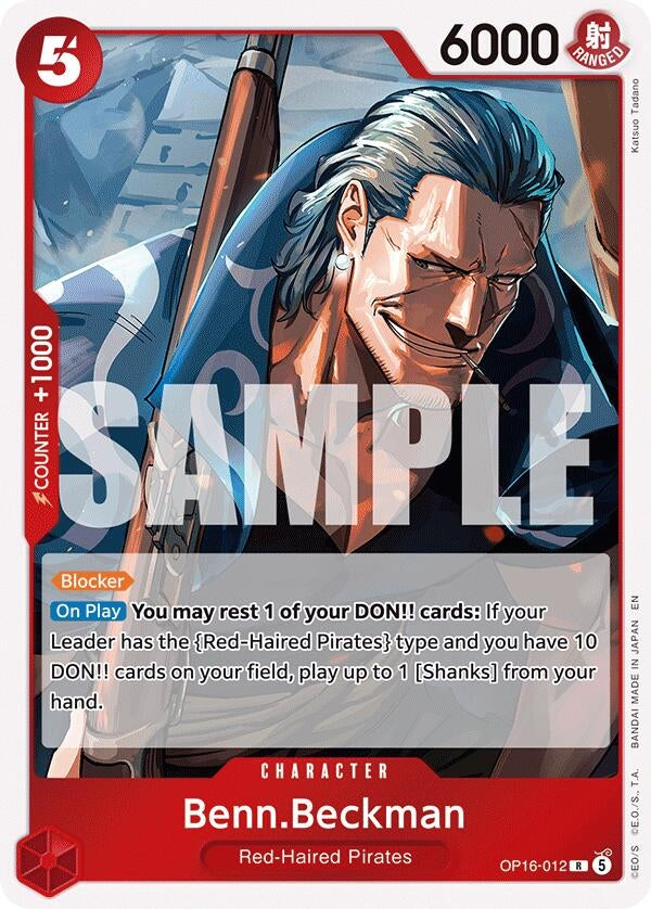 Image for Benn.Beckman (OP16-012) (The Time of Battle) (OP16) - One Piece Card Game