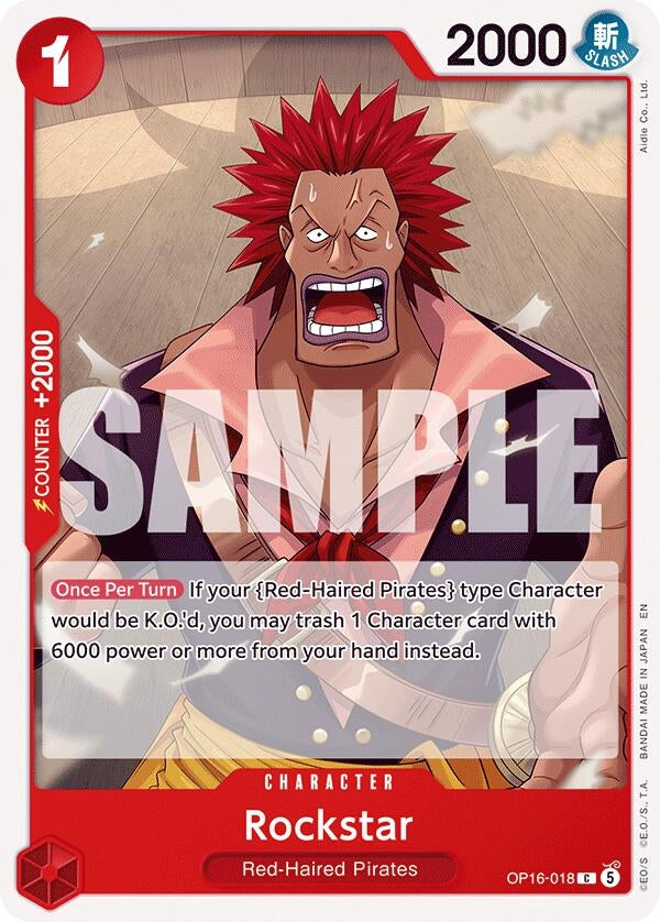 Image for Rockstar (OP16-018) (The Time of Battle) (OP16) - One Piece Card Game