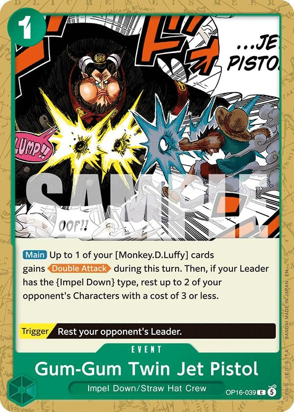 Image for Gum-Gum Twin Jet Pistol (OP16-039) (The Time of Battle) (OP16) - One Piece Card Game