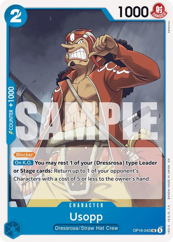 Image for Usopp (OP16-043) (The Time of Battle) (OP16) - One Piece Card Game