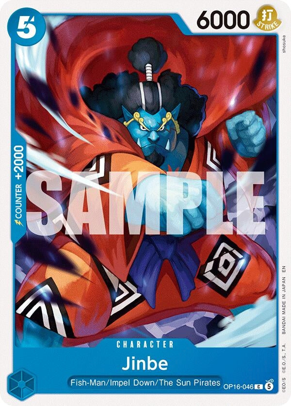 Image for Jinbe (046) (OP16-046) (The Time of Battle) (OP16) - One Piece Card Game