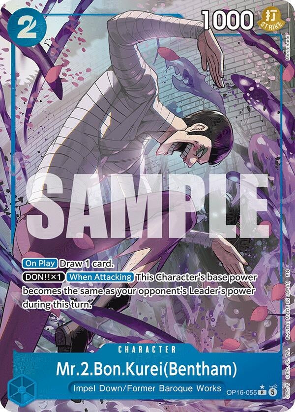 Image for Mr.2.Bon.Kurei(Bentham) (055) (Alternate Art) (OP16-055) (The Time of Battle) (OP16) - One Piece Card Game