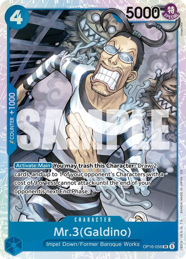 Image for Mr.3(Galdino) (056) (OP16-056) (The Time of Battle) (OP16) - One Piece Card Game
